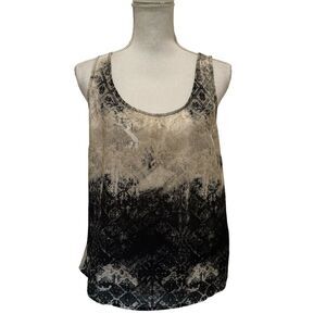 Alberto Makali Side Zip Tank Top Sleeveless Multicolor Black Gray White. Medium